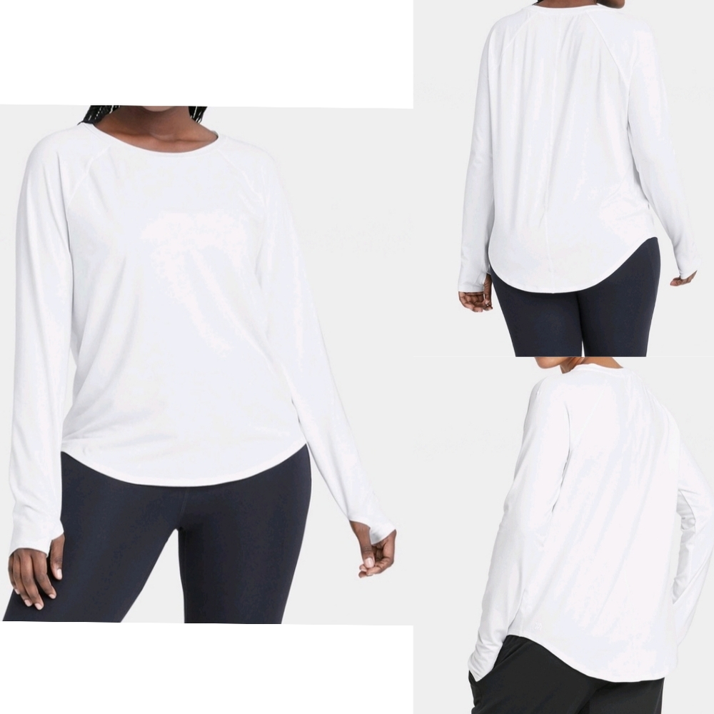 NWT All In Motion Essential Crewnwck Long Sleeve Shirt